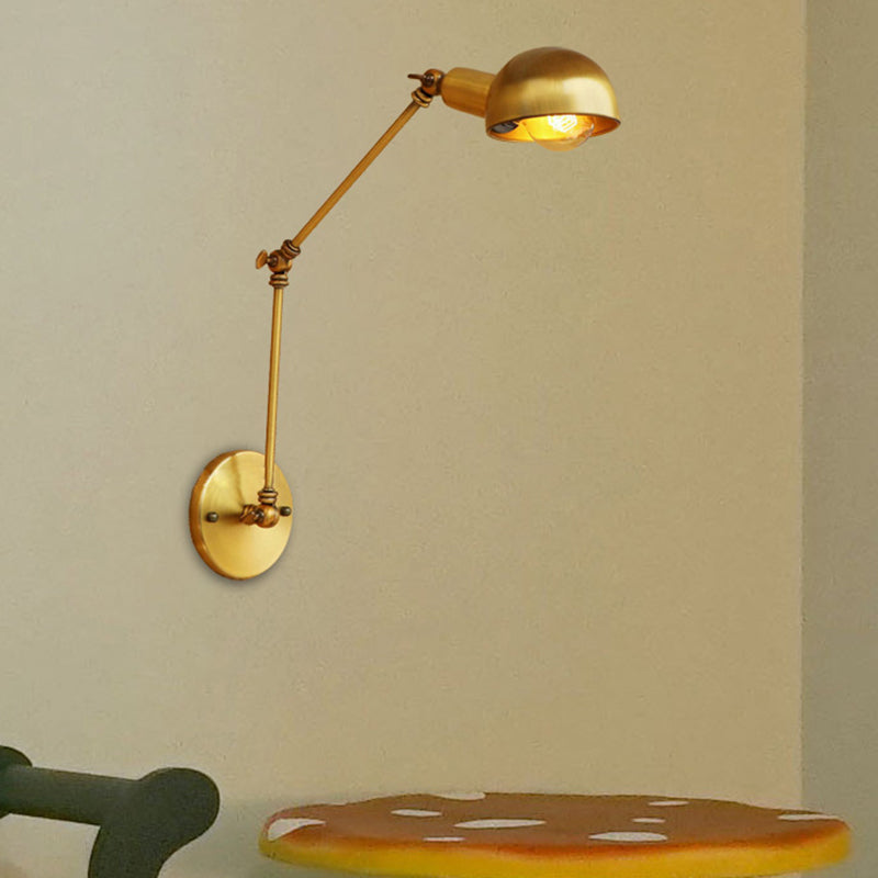 Watson's Industrial Swing Arm: Brass Beauty for Focused Light (1-Light Sconce)