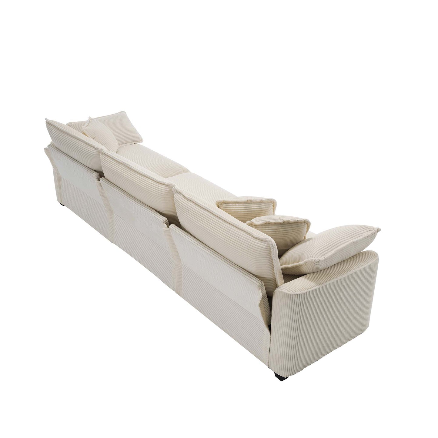 Modern Fabric Living Room Sofa 2-Piece Set