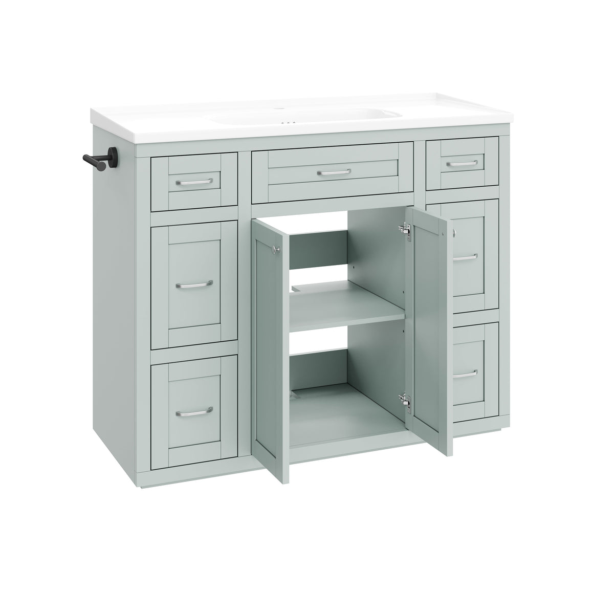 48" Mint Green Bathroom Vanity