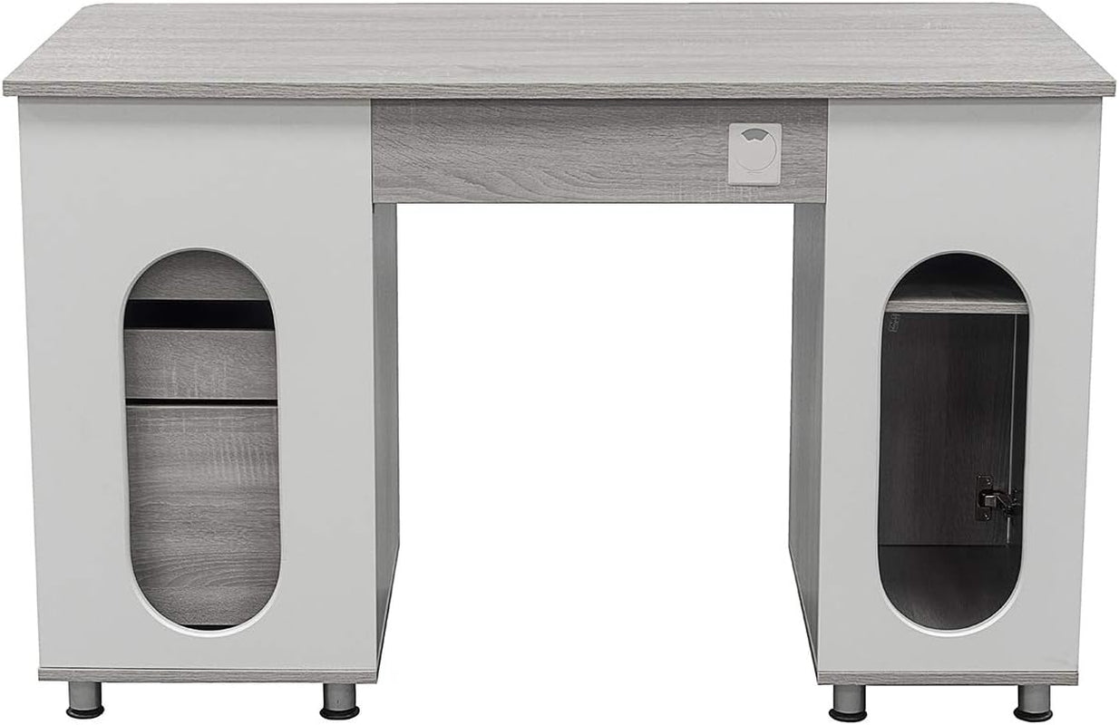 47.5 Inch Computer Desk Keyboard Tray File Cabinet