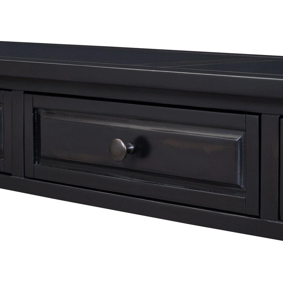 TREXM Console Table - 63" Long with Drawers & Shelf