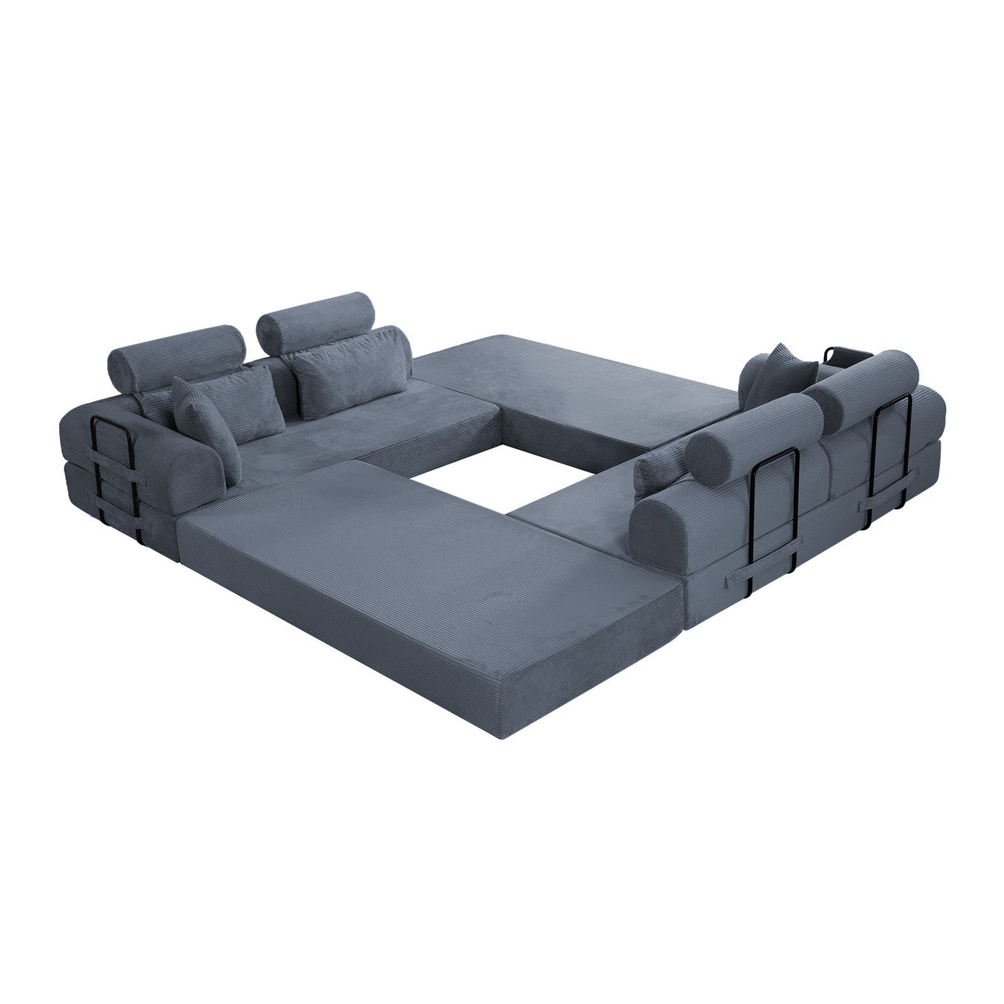 L Shape Modular Sectional Sofa - Compressed Sectional Sofa