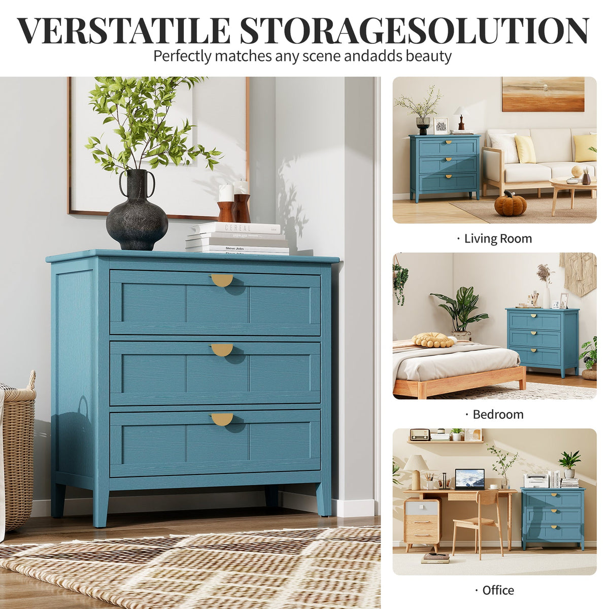 3 Drawer Cabinet - American Furniture