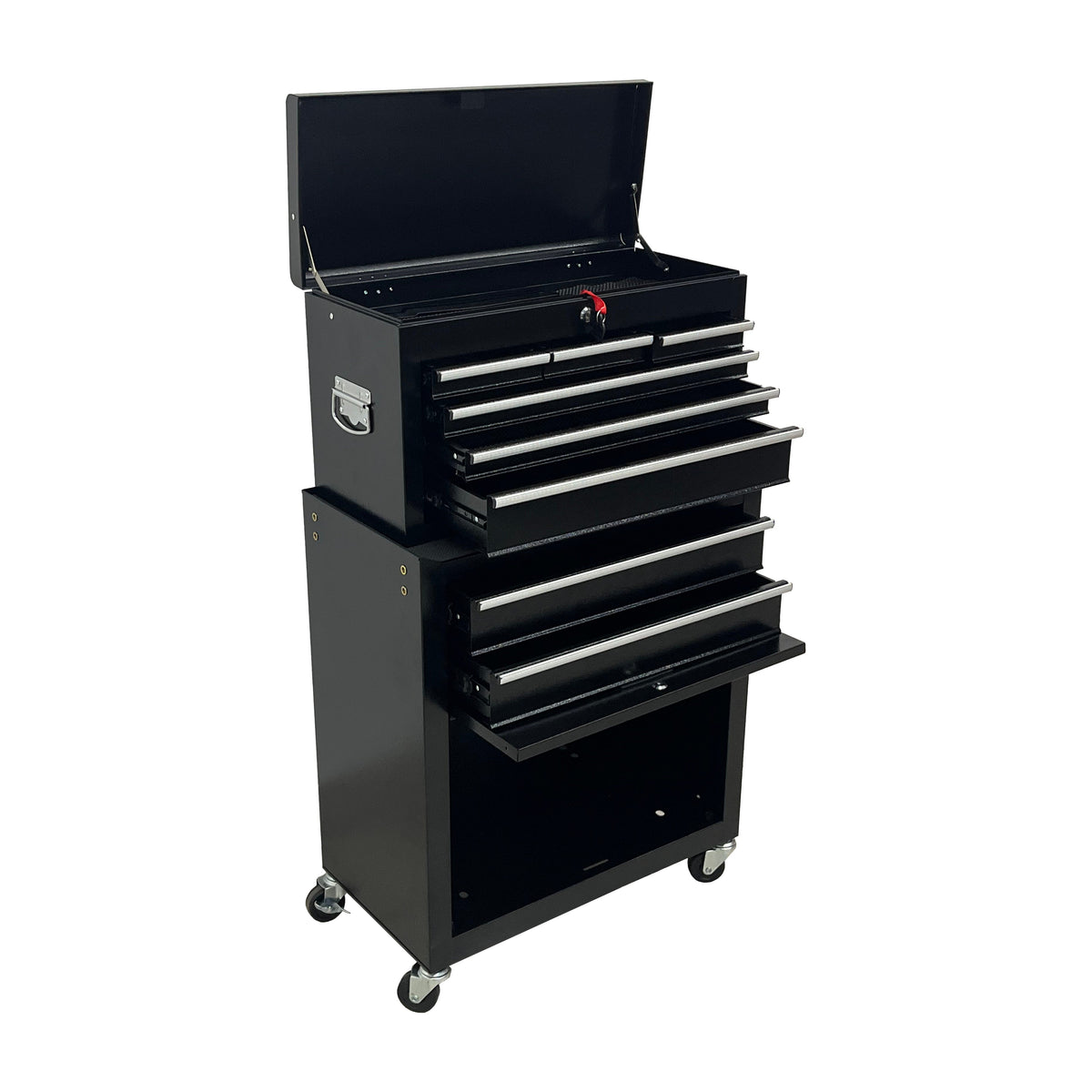 8-Drawer High-Capacity Rolling Tool Chest, Black