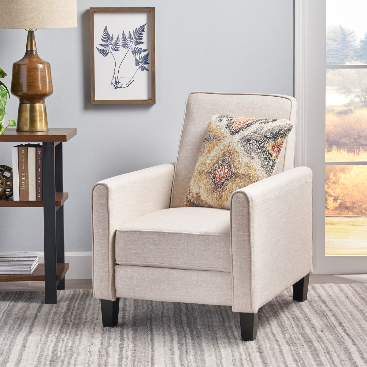 27.5" Push Back Recliner Chair