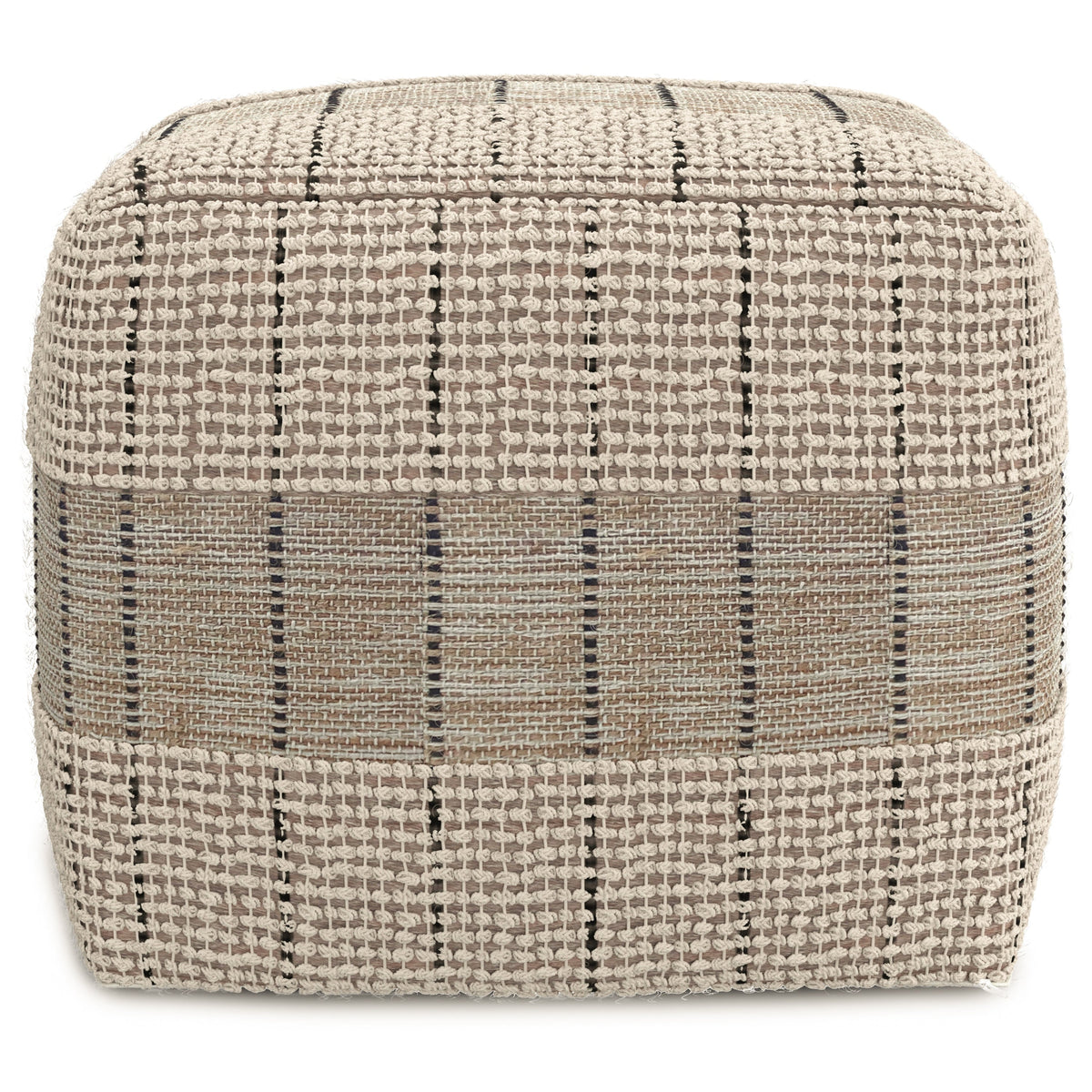 Elmer 18 Inch Wide Square Pouf
