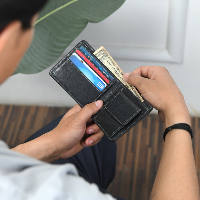 Classic Black Leather Wallet