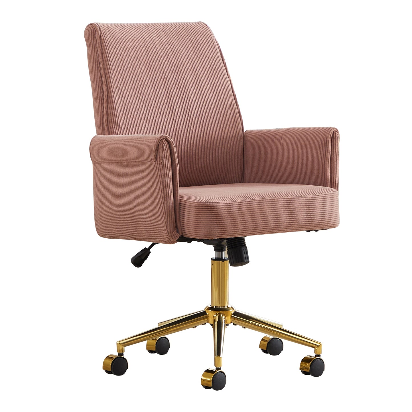 Mid-Back Liftable Office Chair - Pink