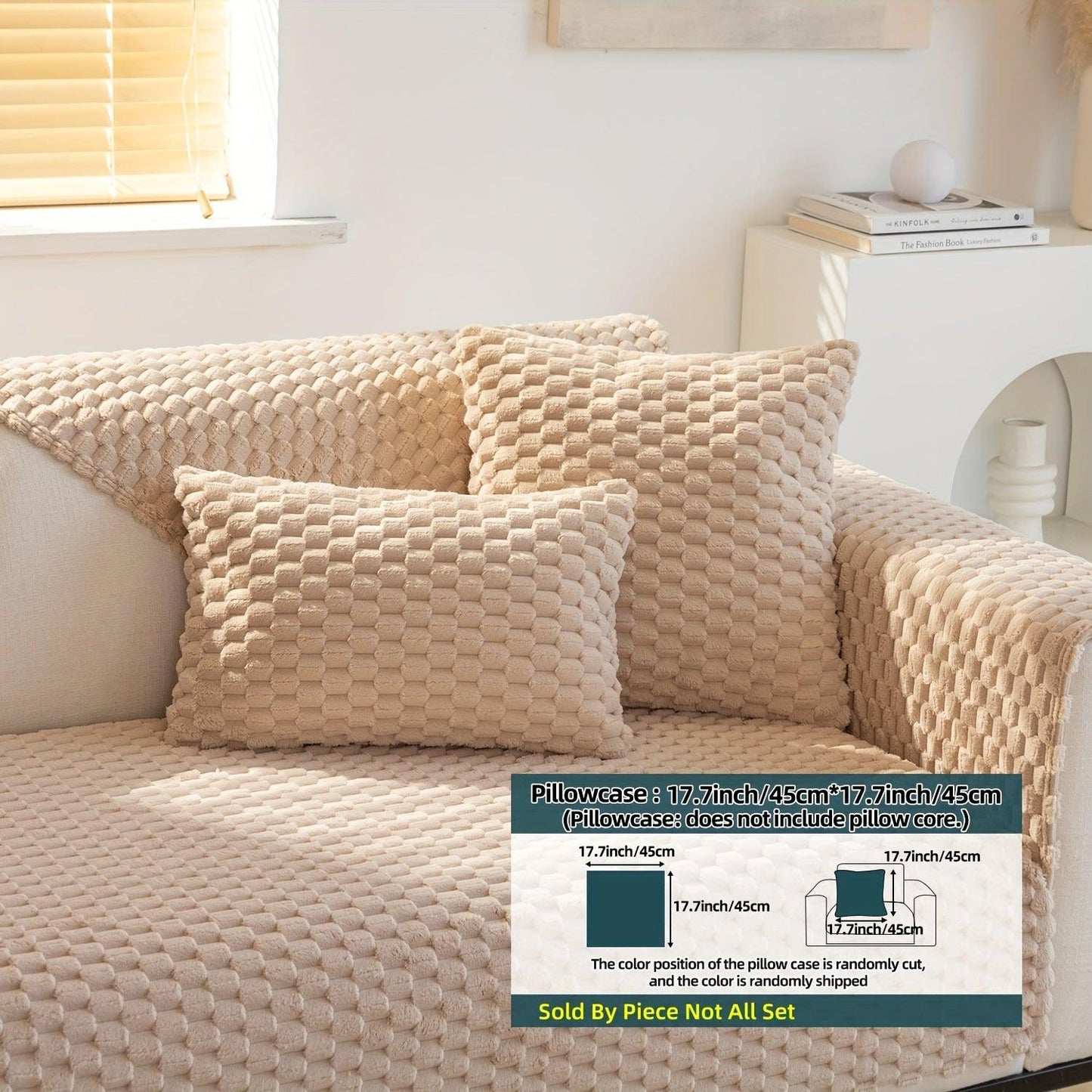 Plush Nordic Sofa Slipcover