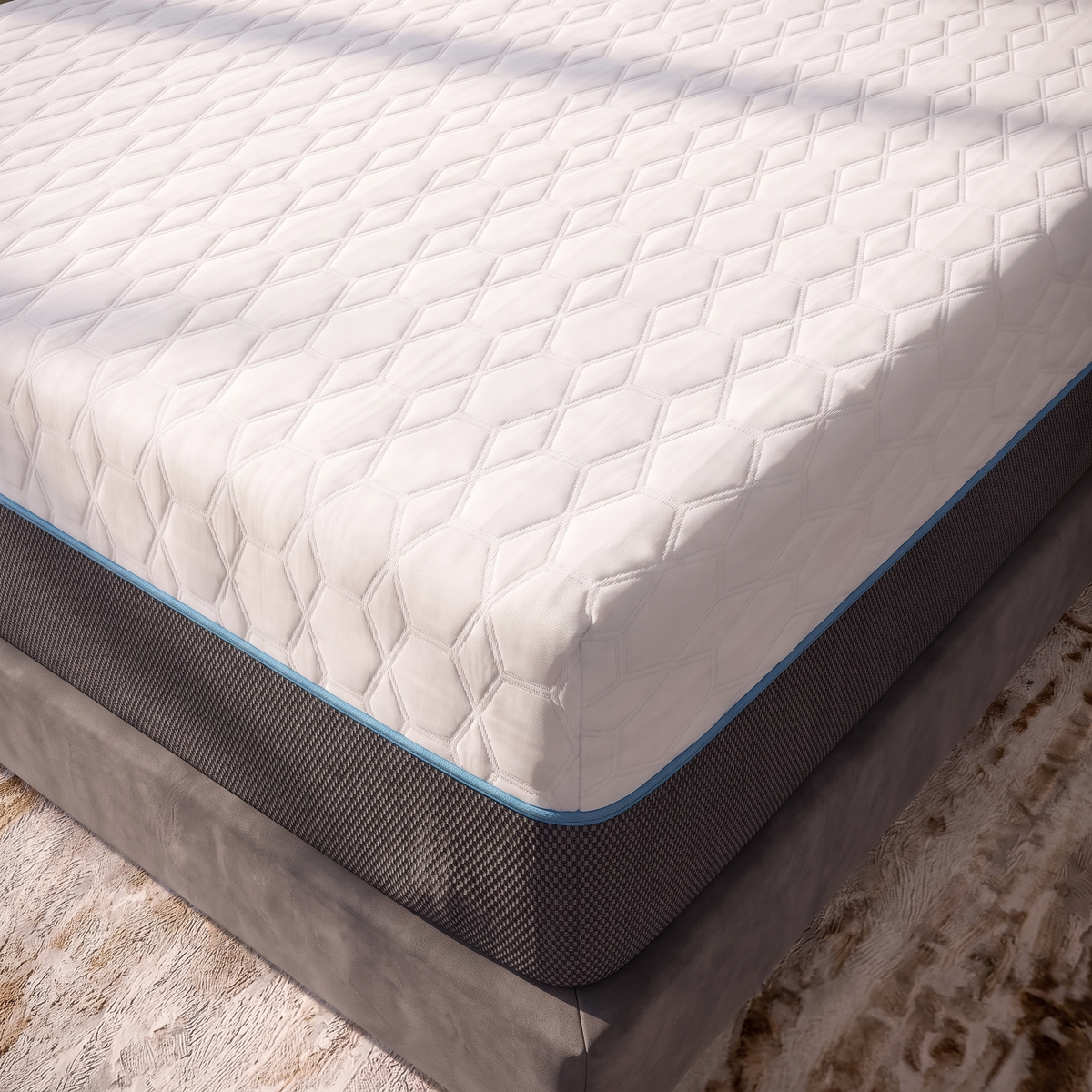 Copper Lux 12" King Soft Memory Foam Mattress