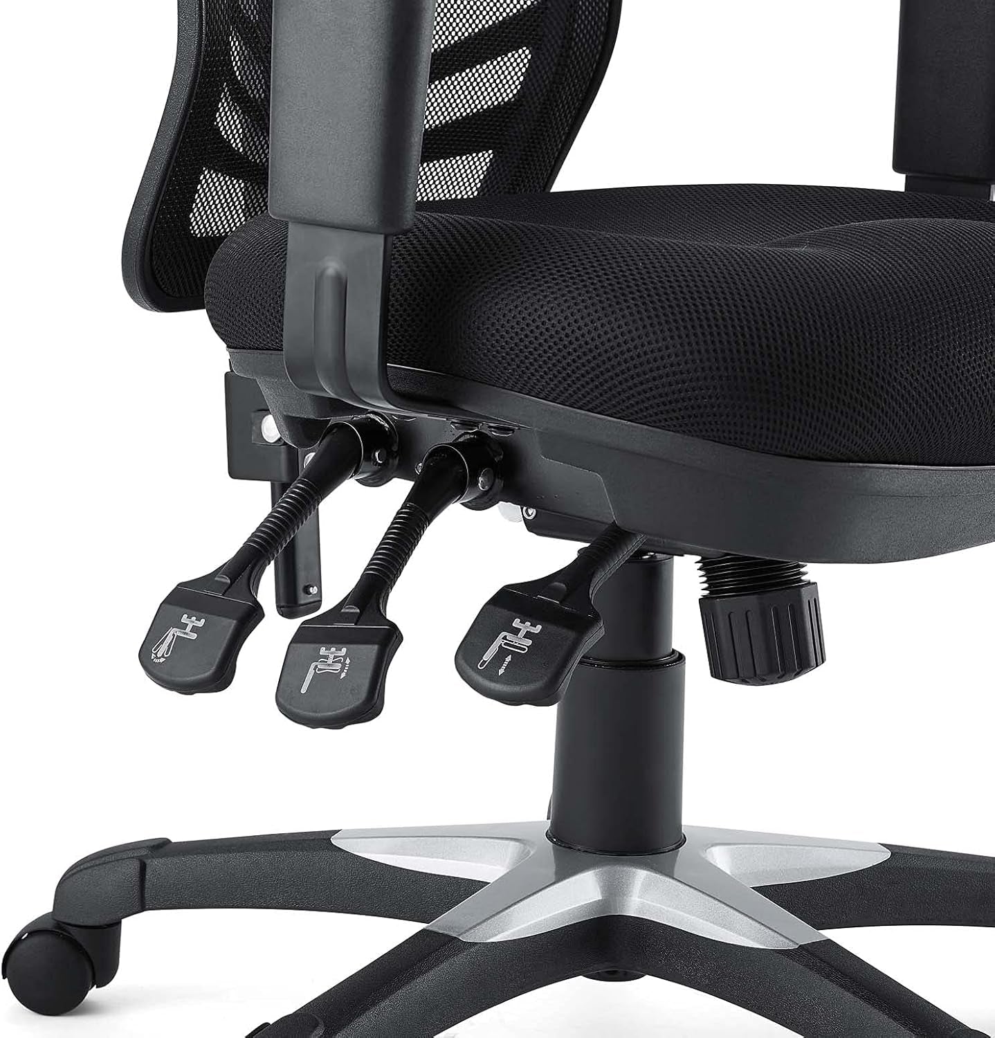Articulate Ergonomic Mesh Office Chair Black Lumbar Support