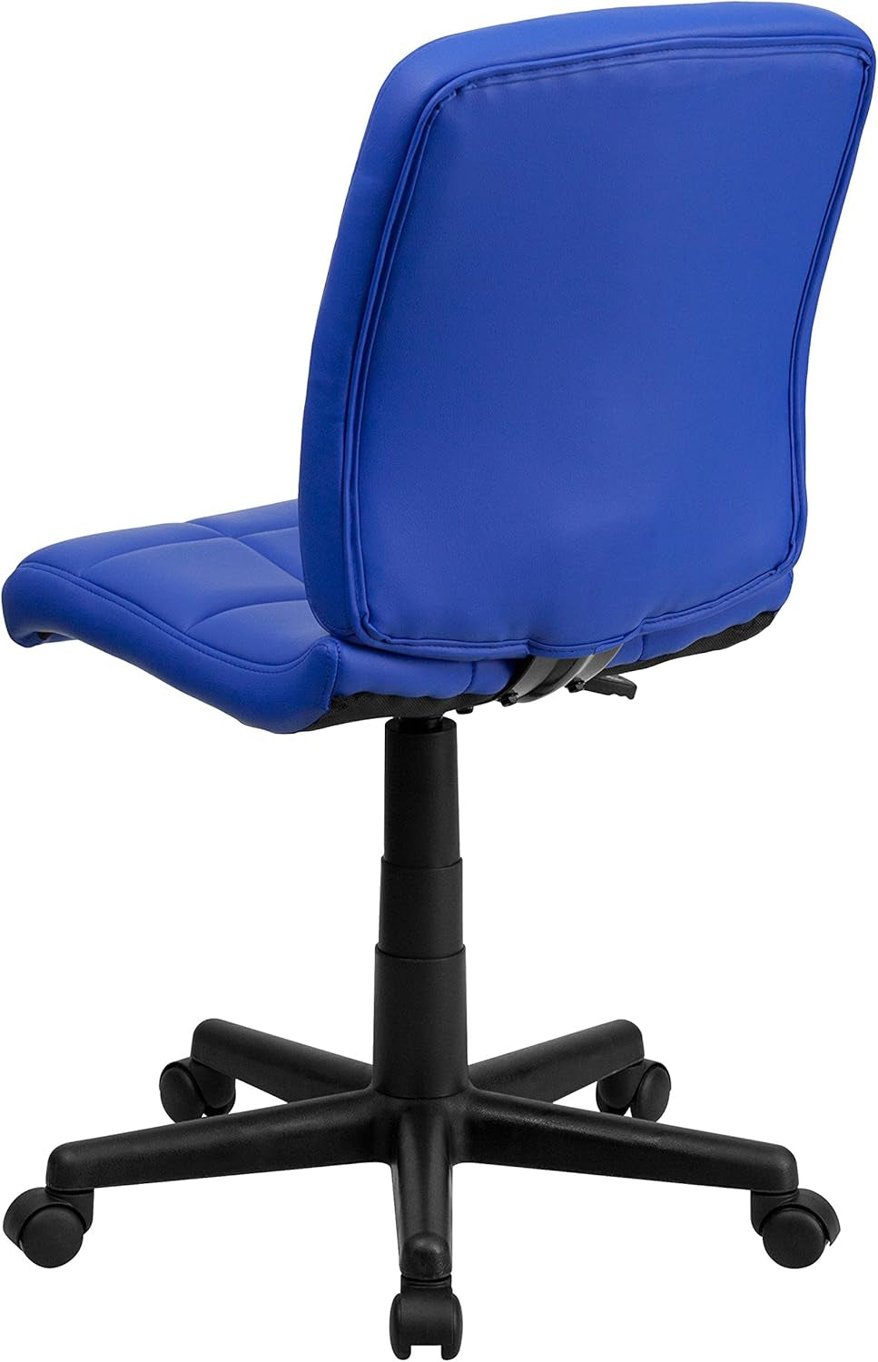 Clayton Blue Mid Back Quilted Vinyl Swivel Office Chair