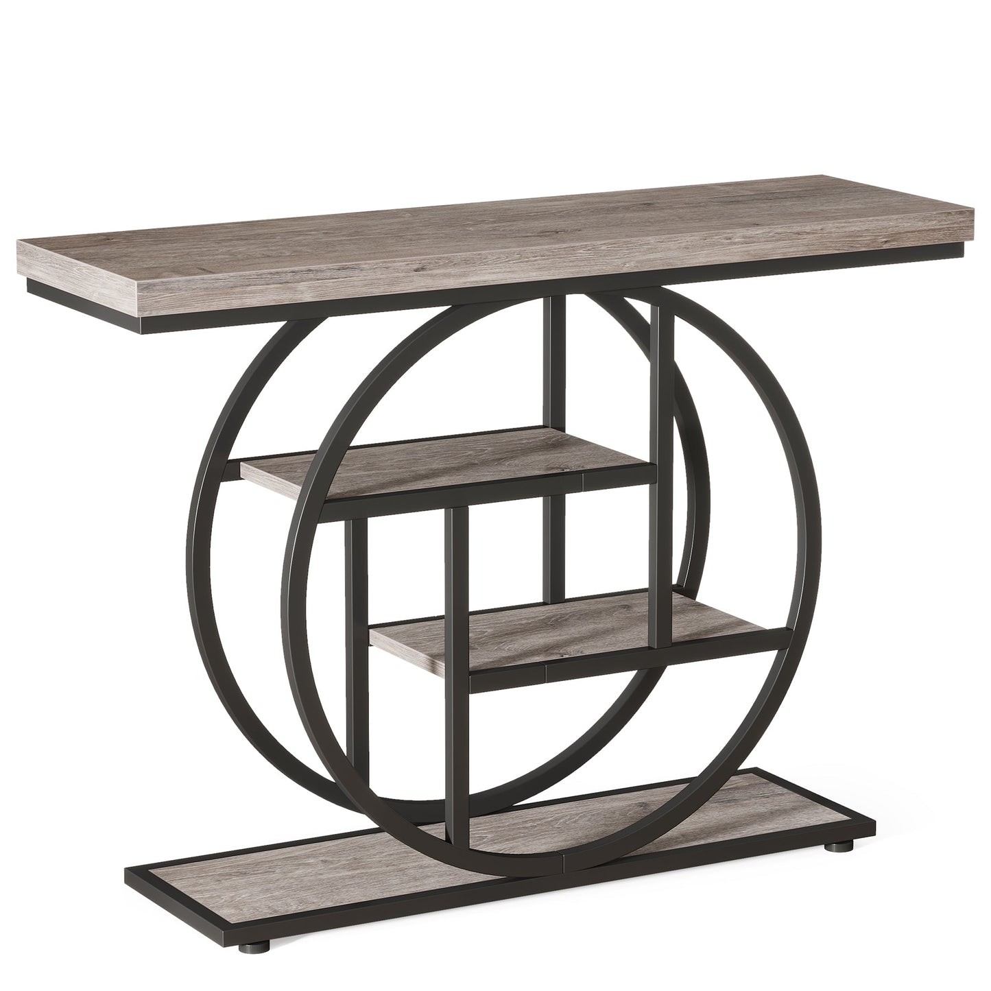 41.3" Industrial Console Table, 4-Tier