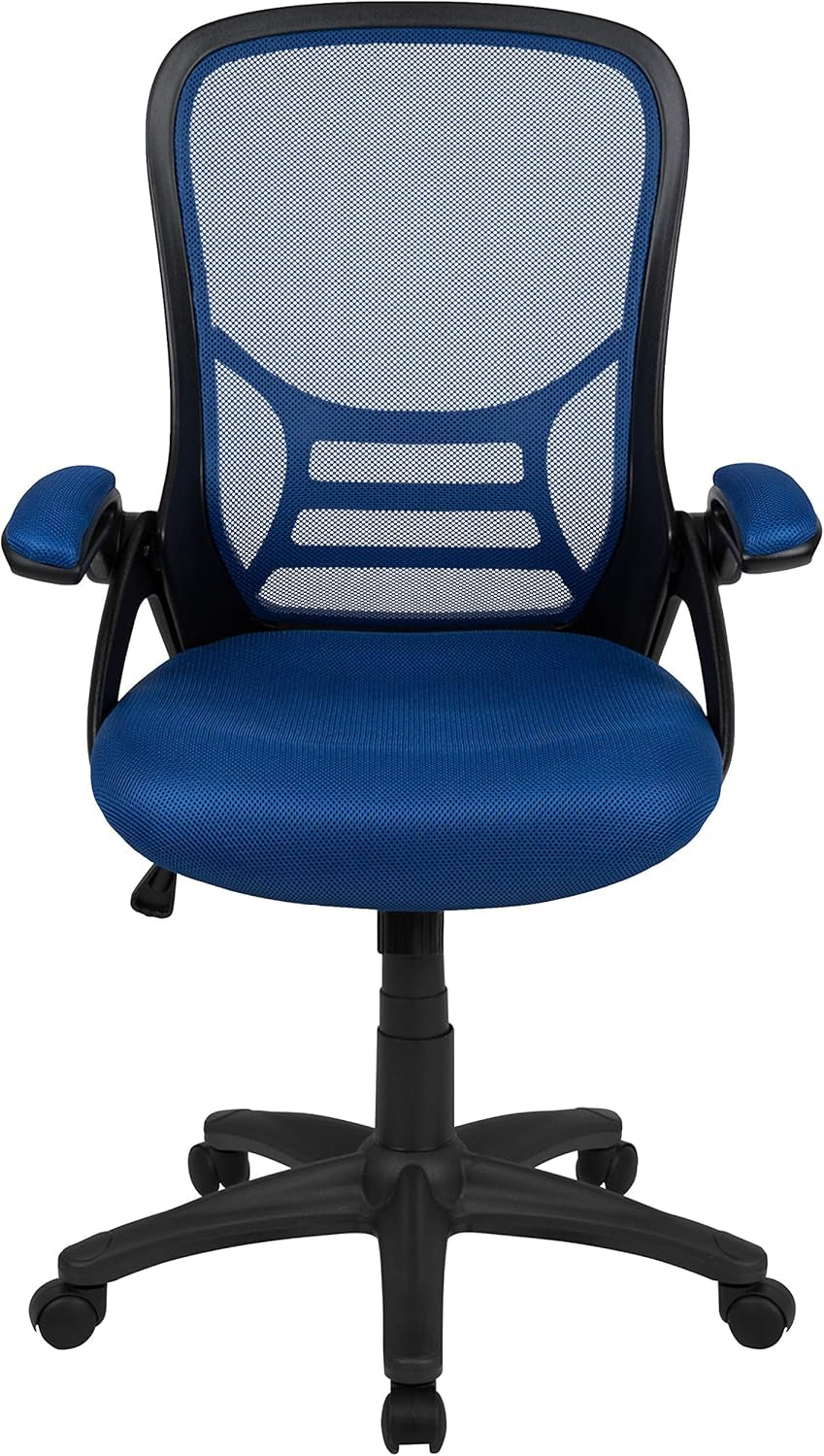 Swivel Office Chair With Lumbar Support And Flip Up Armrests