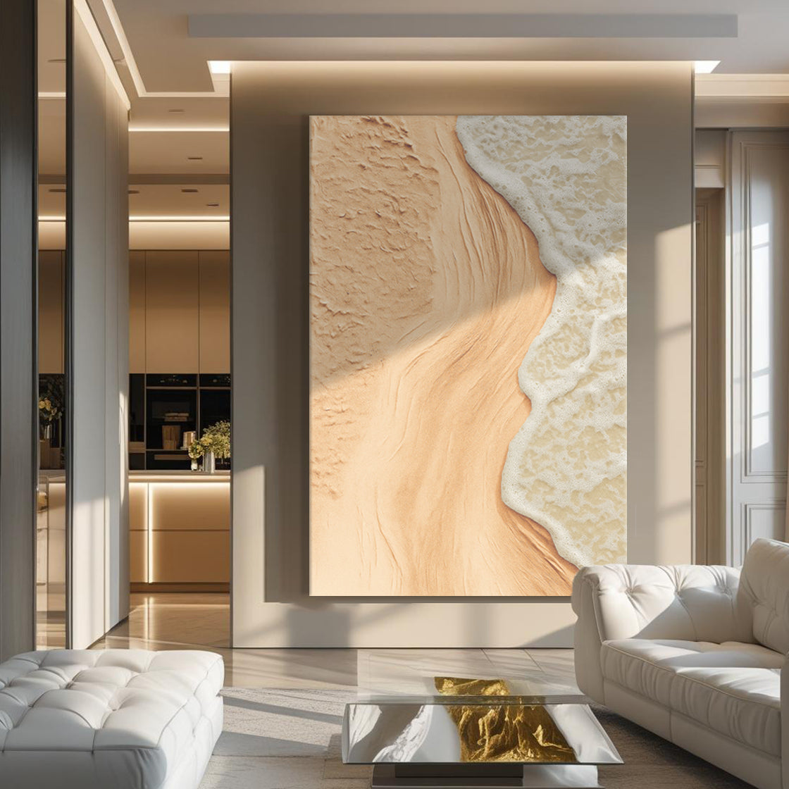 Beige Beach Coastal Wall Art