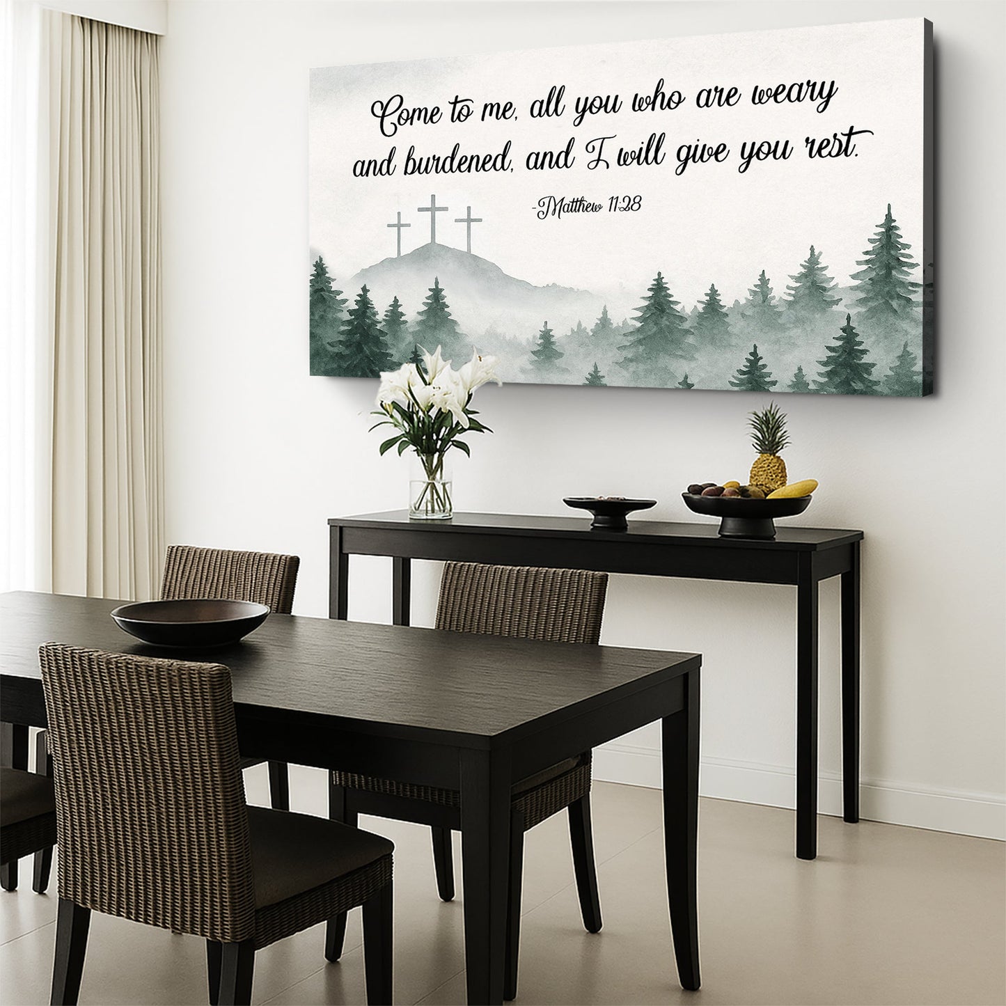 Come To Me - Matthew 11:28 Faith Sign II