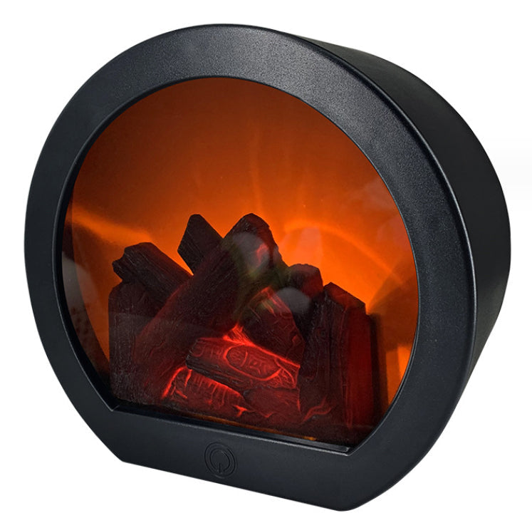 LED Tabletop Fireplace Flame Light