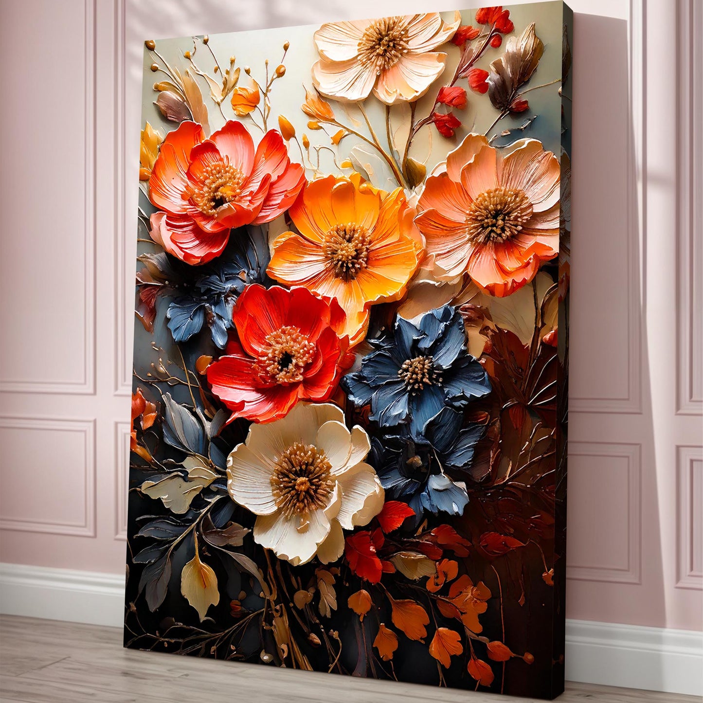 Blooming Garden Rhapsody Impasto Wall Art