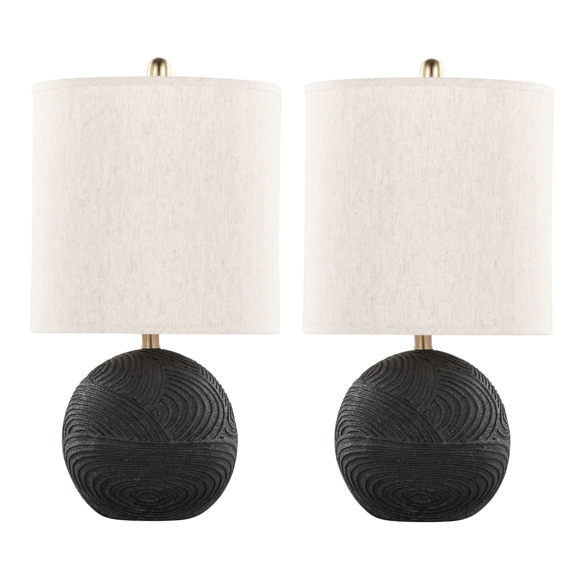 23" Contemporary Polyresin Table Lamp in Matte