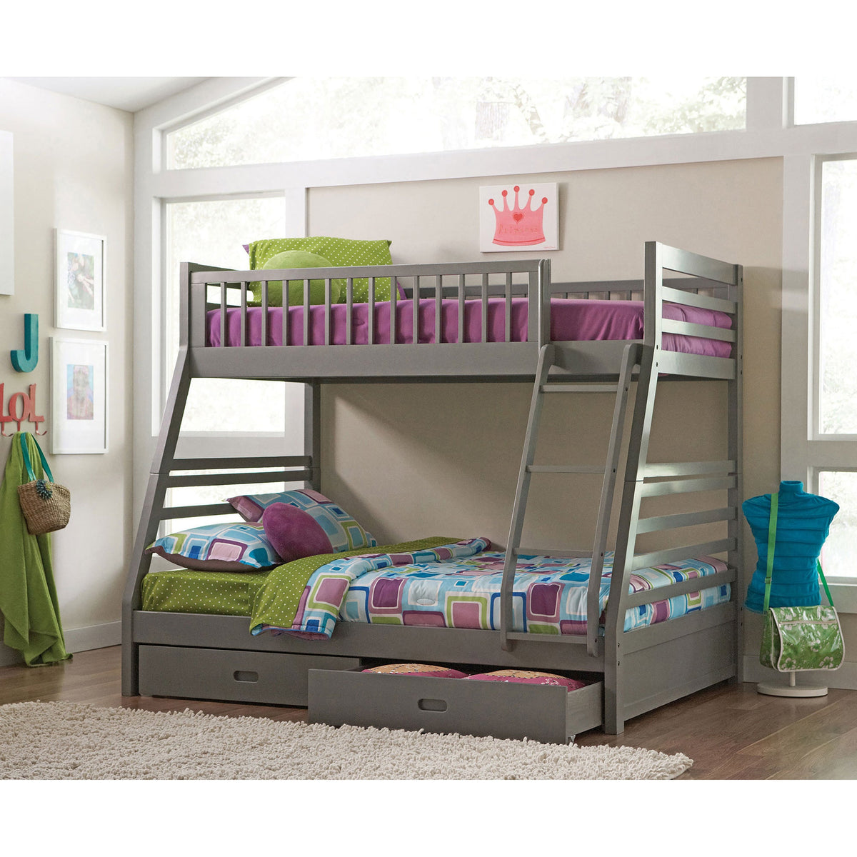 Keira Twin-Over-Full Bunk Bed