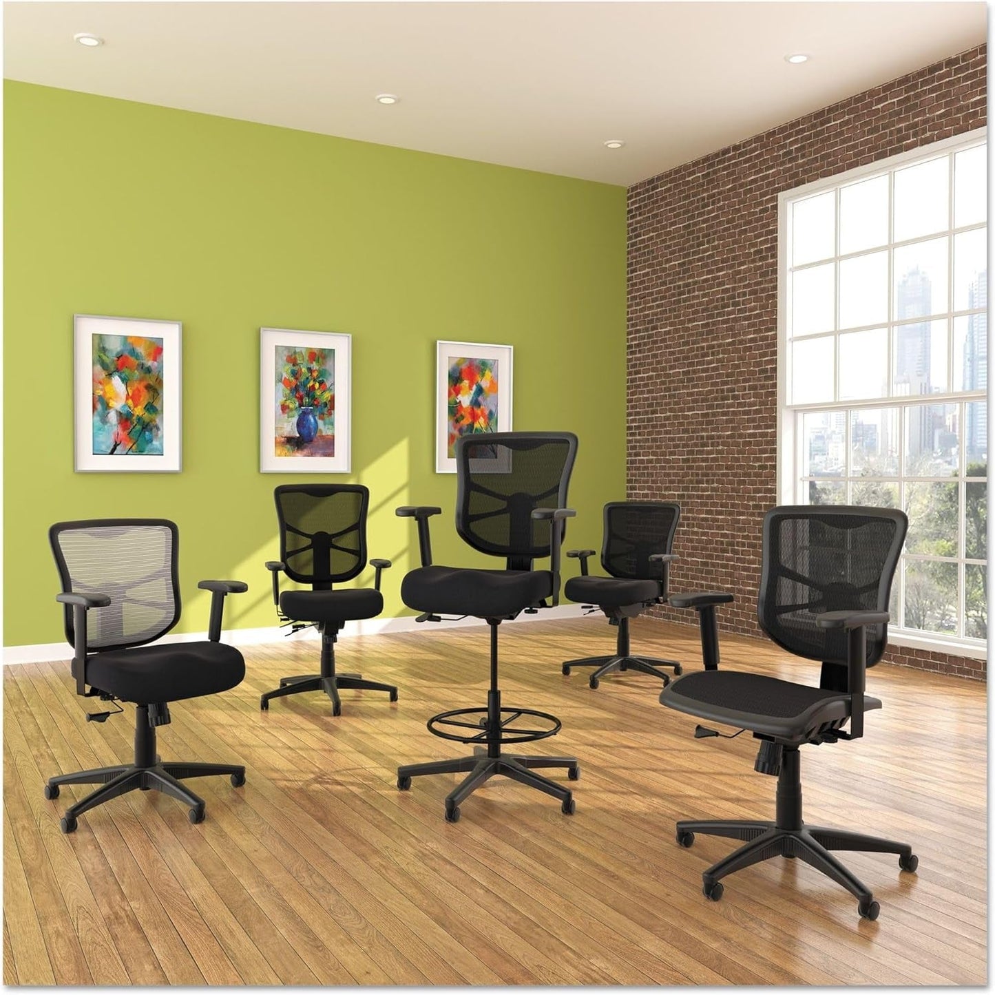 Elusion High Back Mesh Office Chair Black Adjustable Tilt