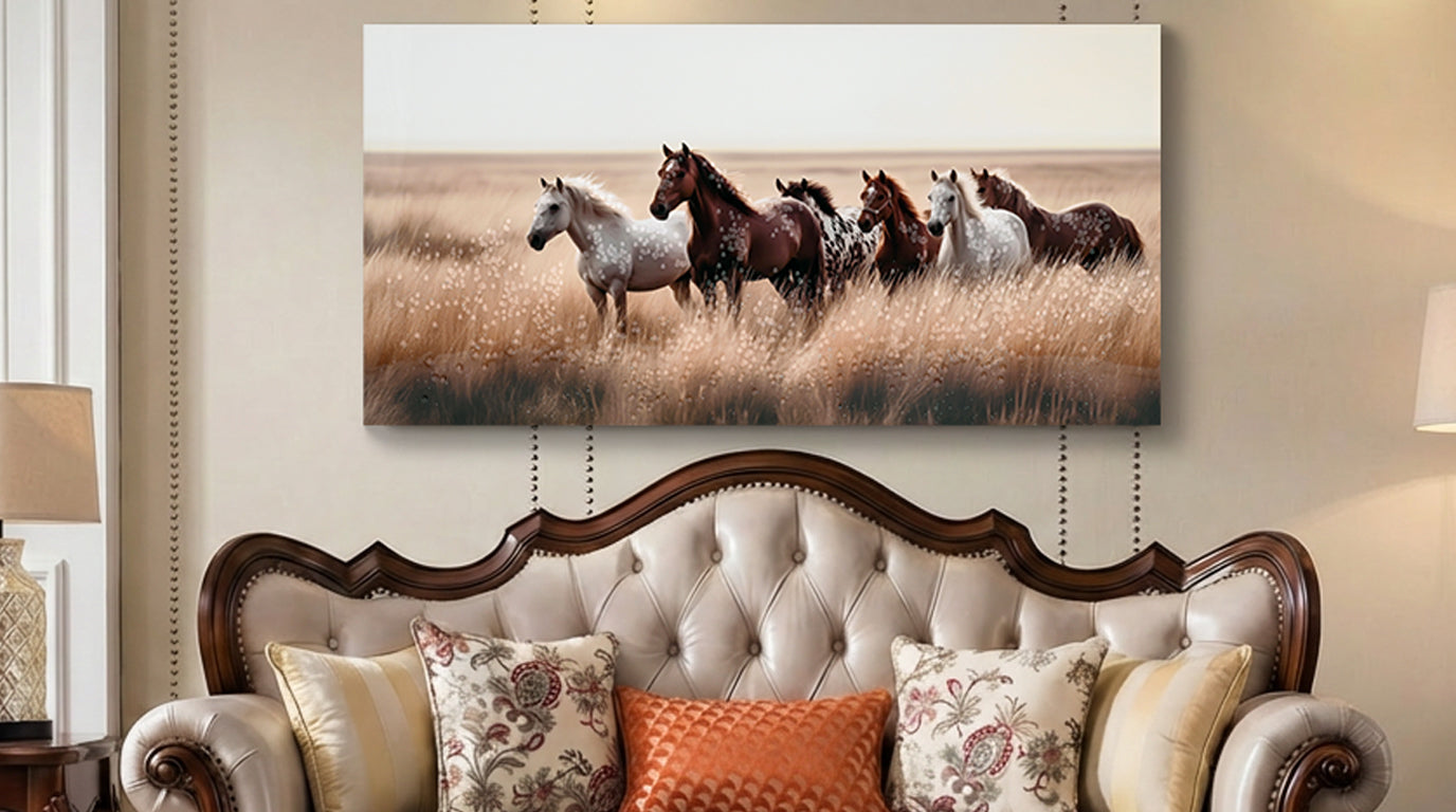 Cozy Country Rustic Horses Wall Art Decor