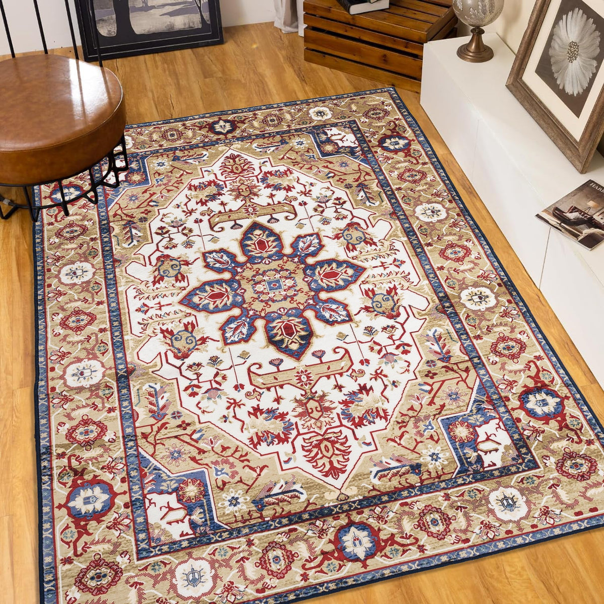 Vintage Bohemia Large Persian Non-slip Washable Rug