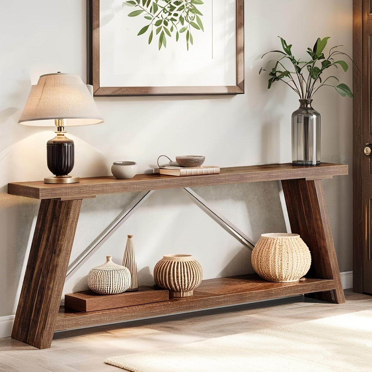 70.9 Inches Extra Long Sofa Table Behind Couch