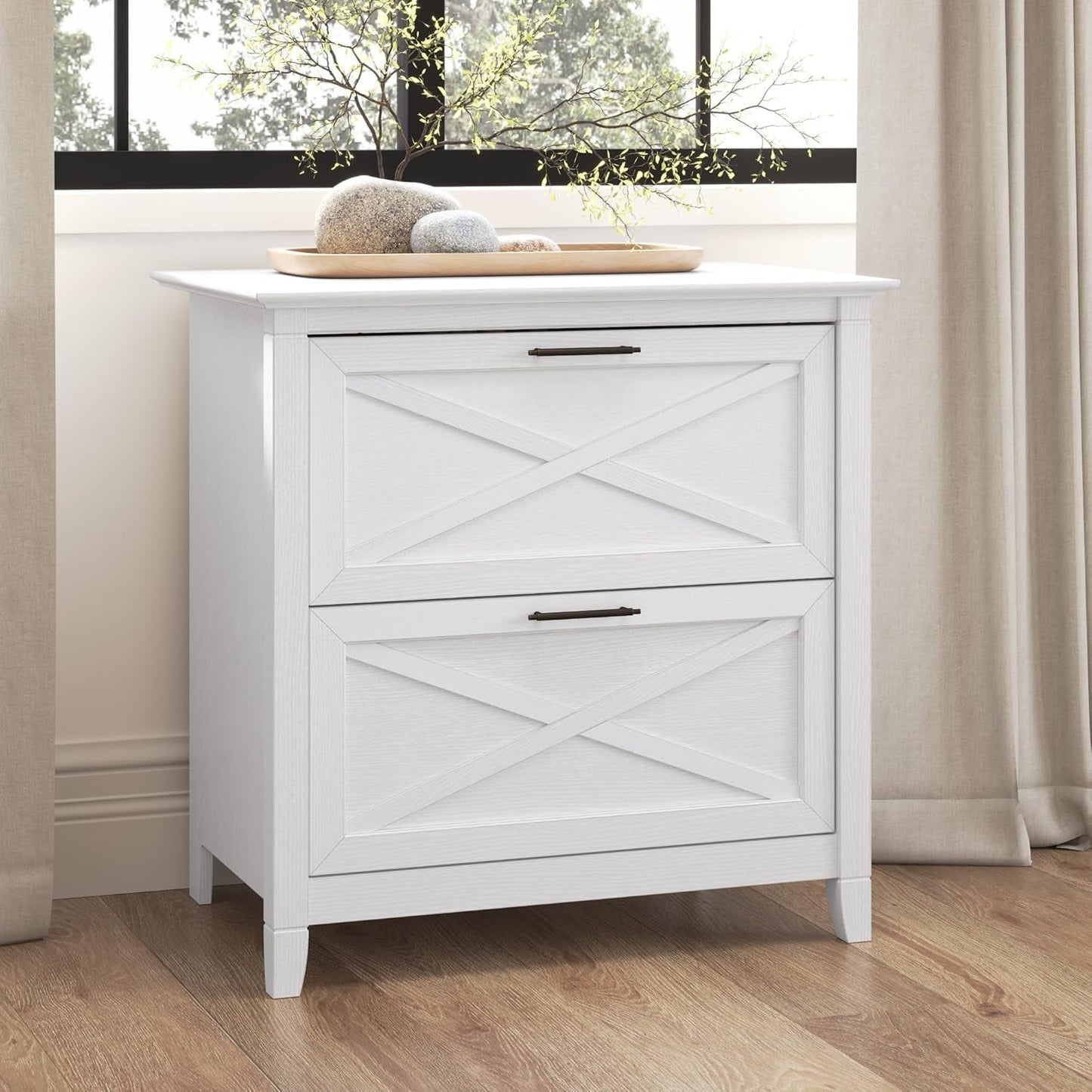 Key West Lateral File Cabinet 2 Drawer Modern Farmhouse