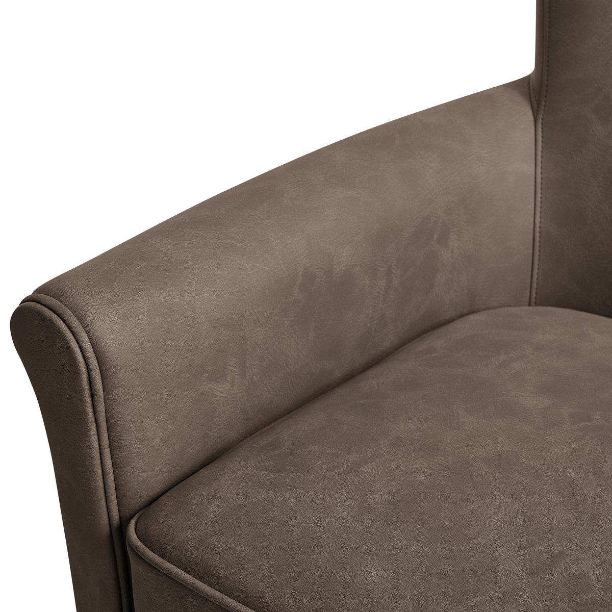 Westly Faux Leather Swivel Accent Chair