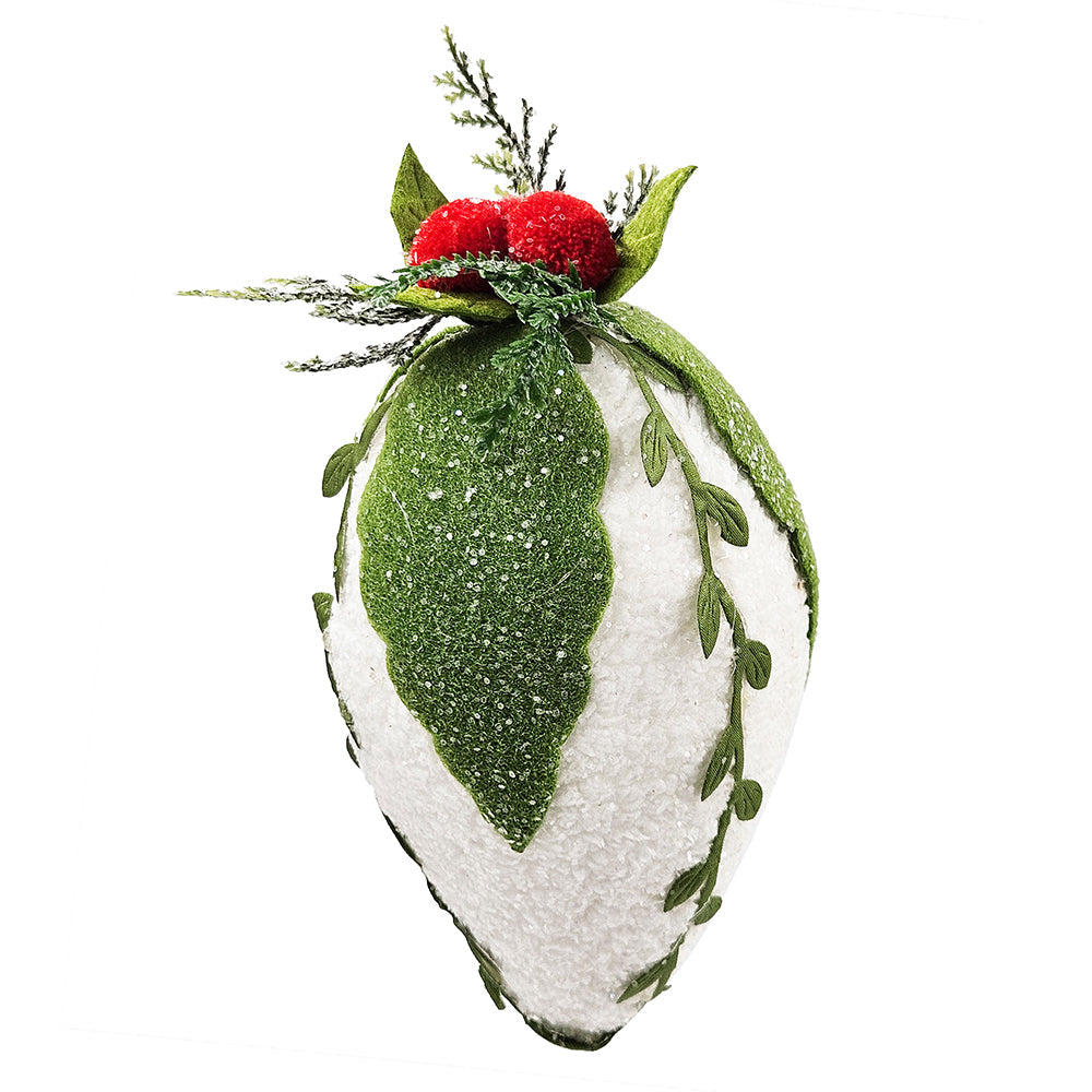 Iced Pinecone Decorative Hanging Ball Christmas Tree Ornaments