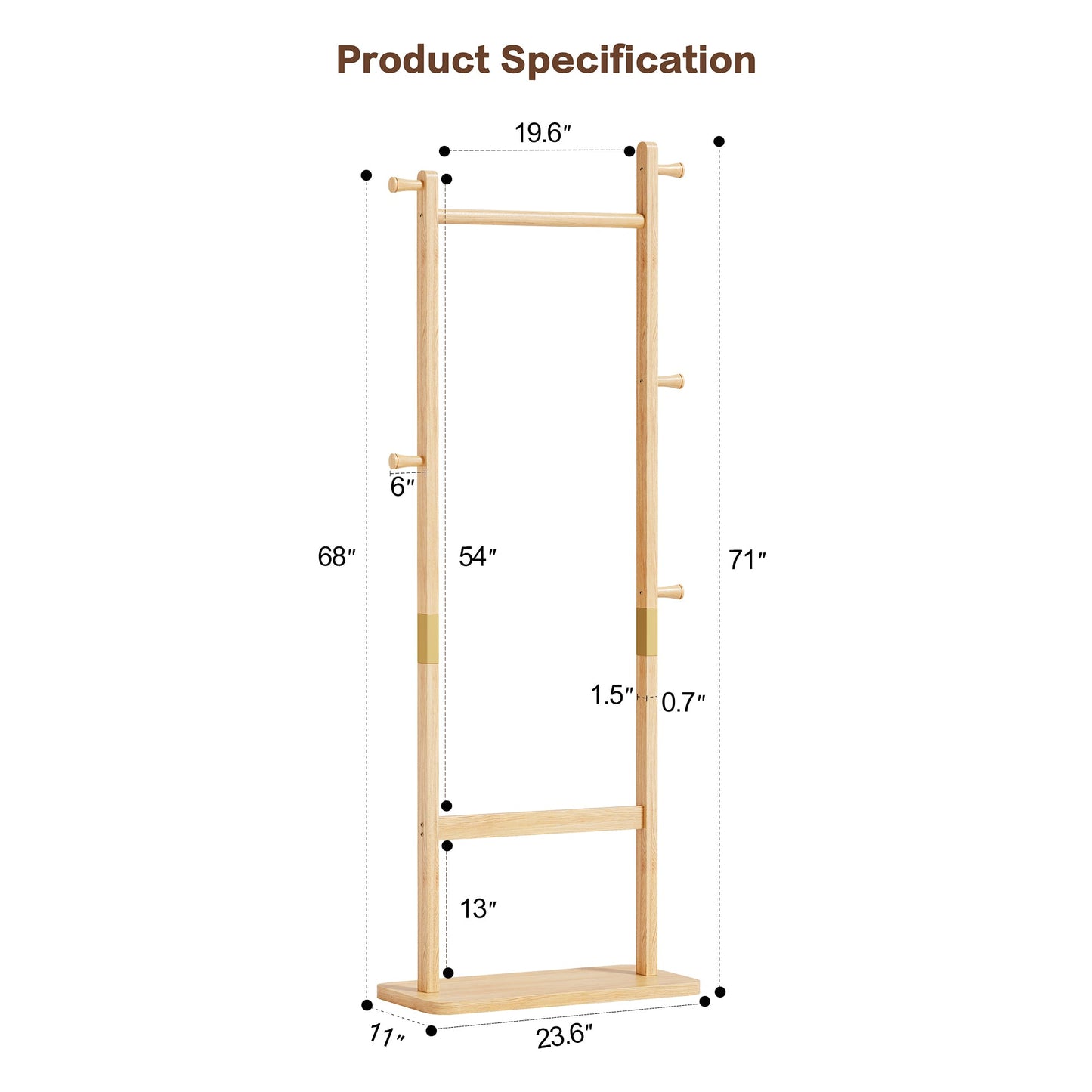 Solid Wood Hanger Set - Elegant and Functional