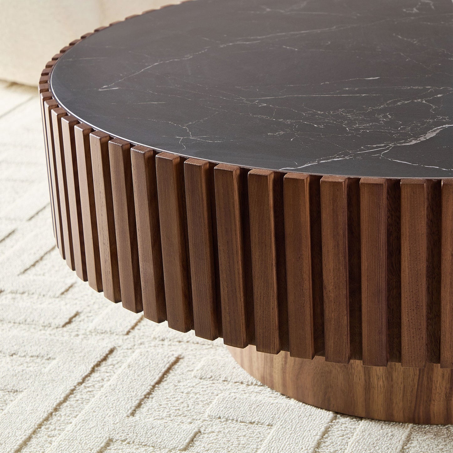 Nesting Round Sintered Stone Coffee Table