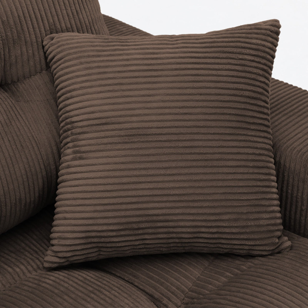 Corduroy Corner Chaise Compression Sofa Bed