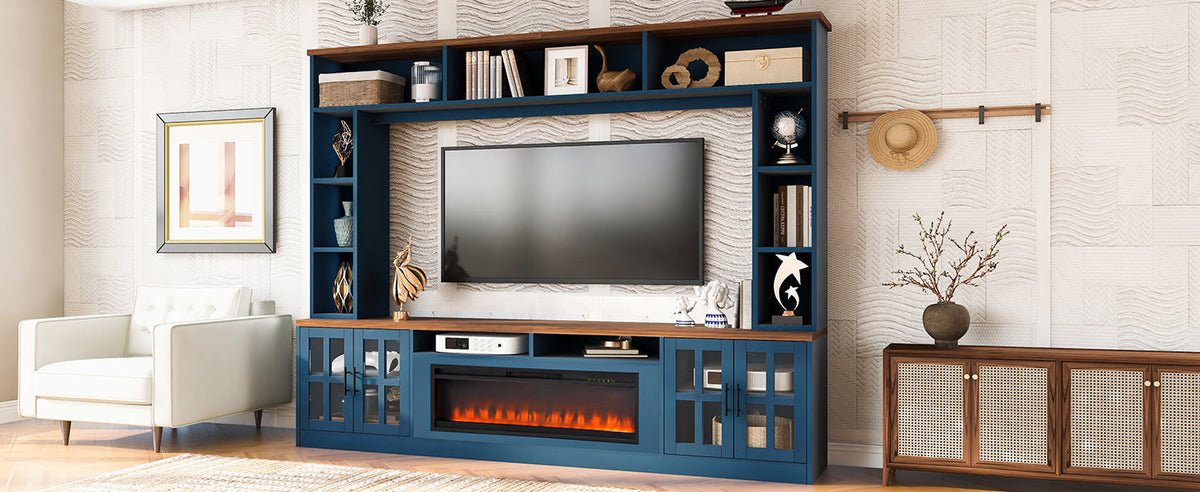 U-Can 95.5" Wall Unit Entertainment Center