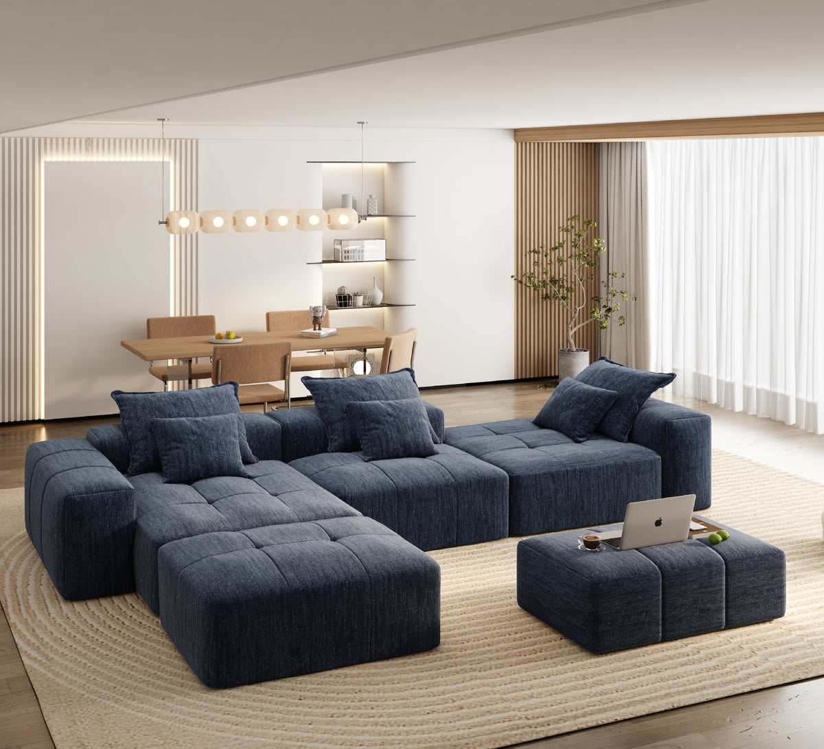 Modern Oversized Modular Sectional Sofa