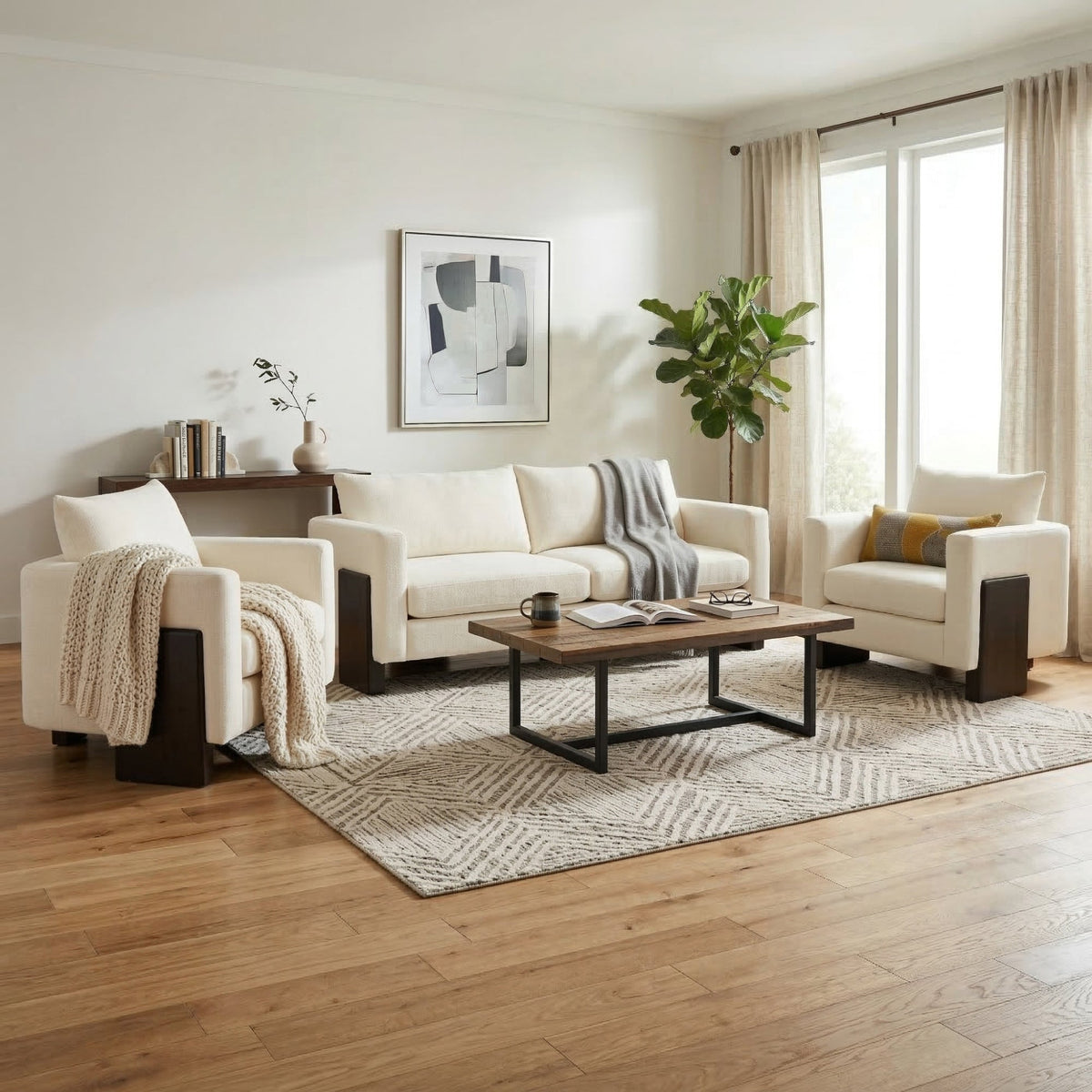 Cozy Sofa Set Oversized Comfy Cloud Sofa