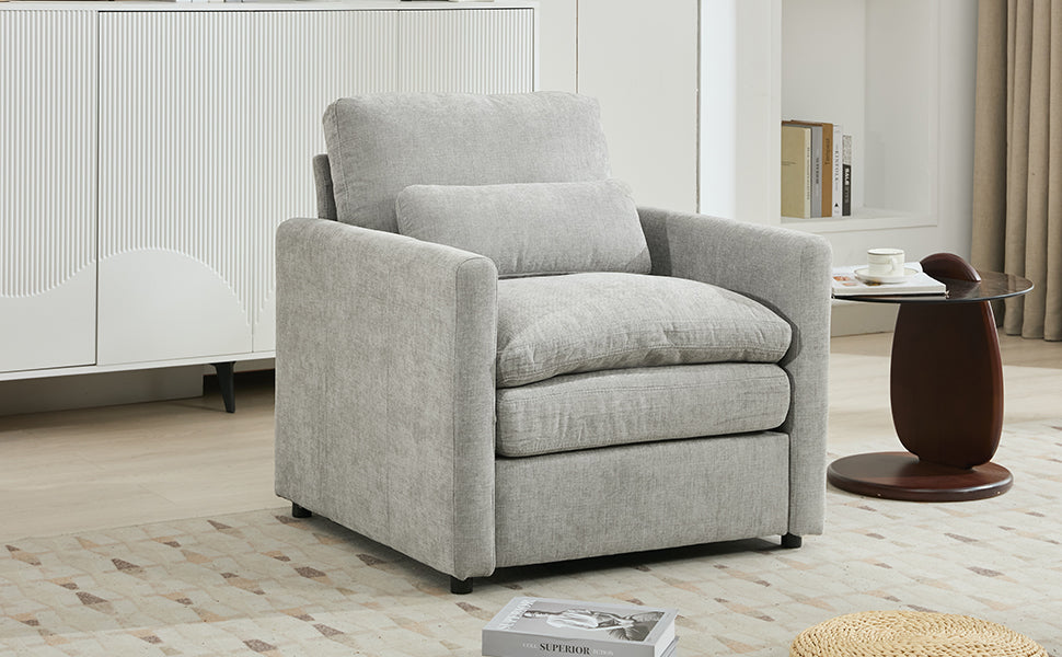 Cozy Upholstered Armchair – Oversized Comfy Cloud Sofa