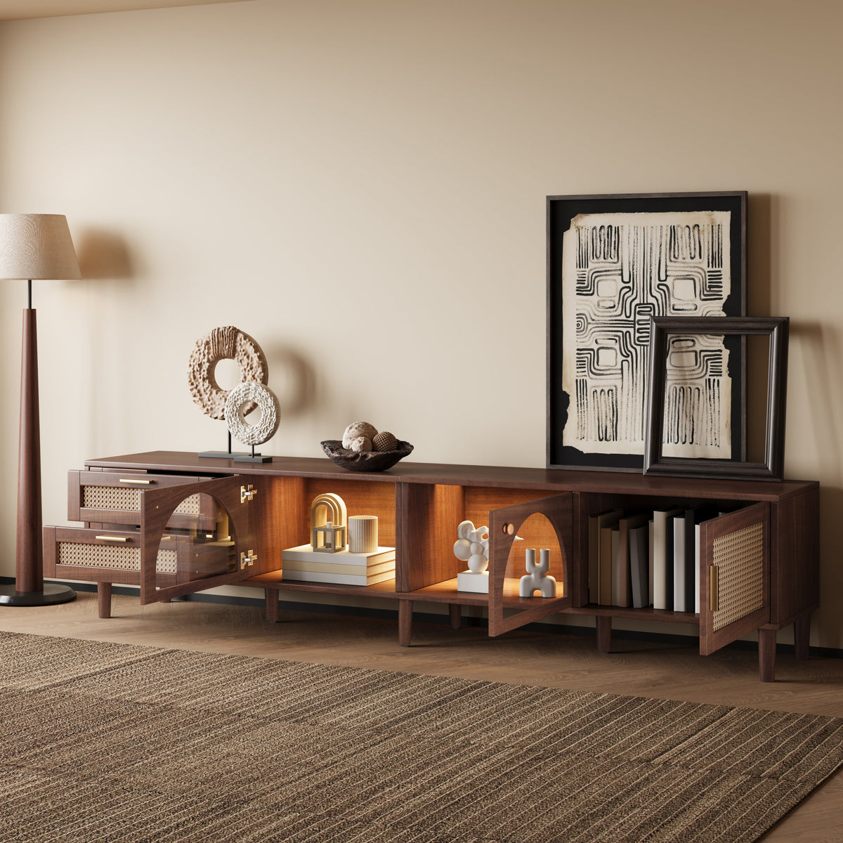 86 Inch TV Stand for TVs Up to 90"