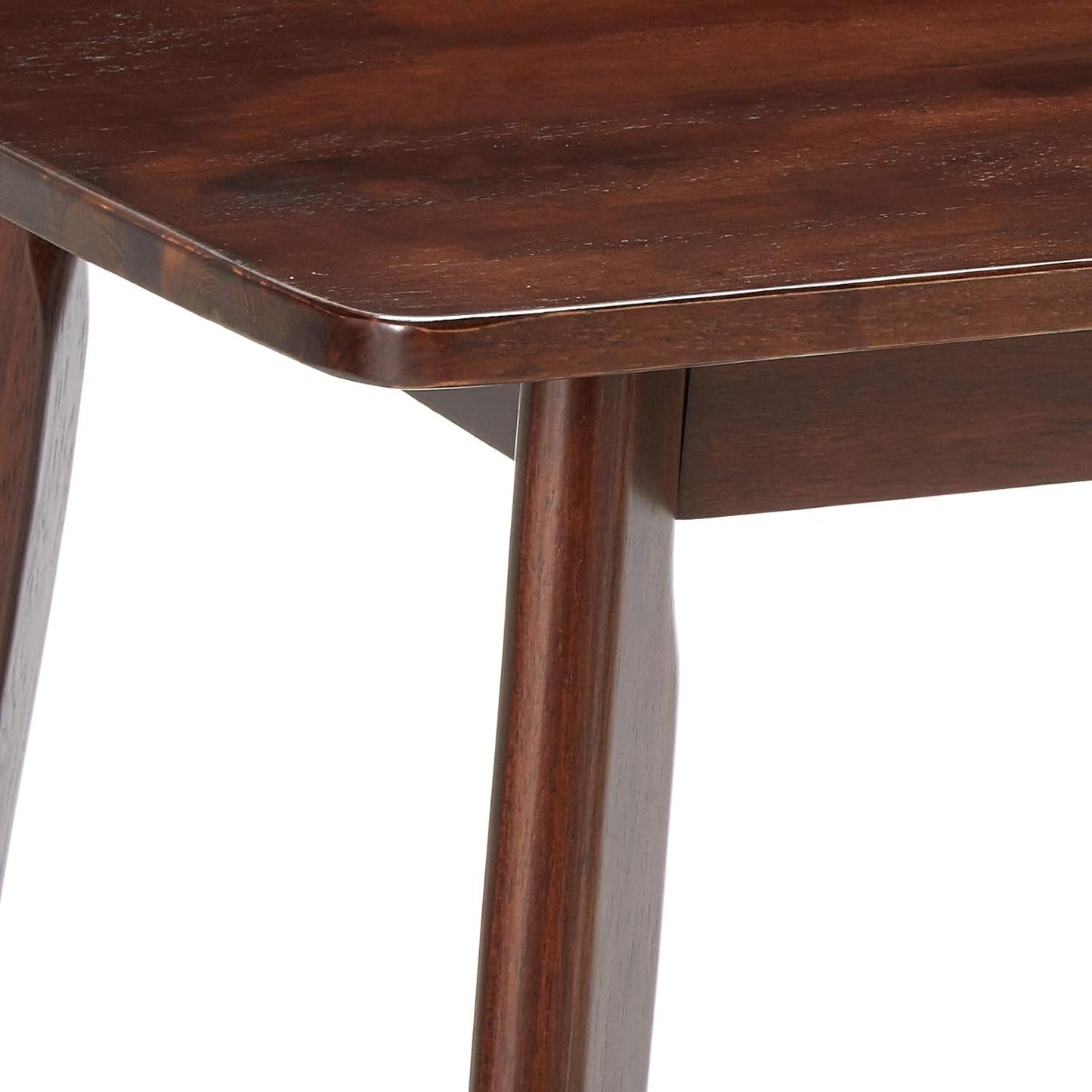 Shaye Walnut Dining Table Solid Wood 47.2 Inch Length