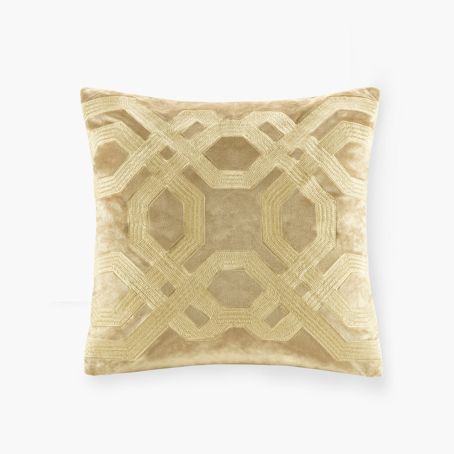 Square Decor Pillow Gold 18x18'