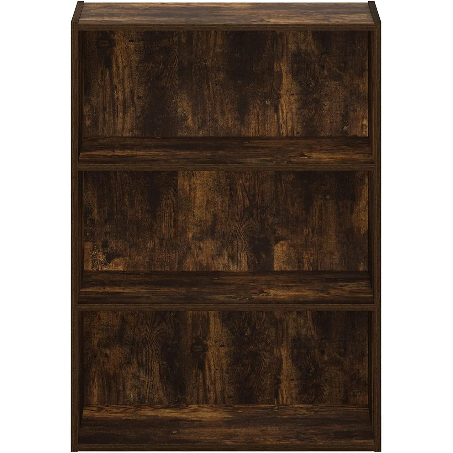 Pasir 3 Tier Open Shelf Bookcase Amber Pine Finish