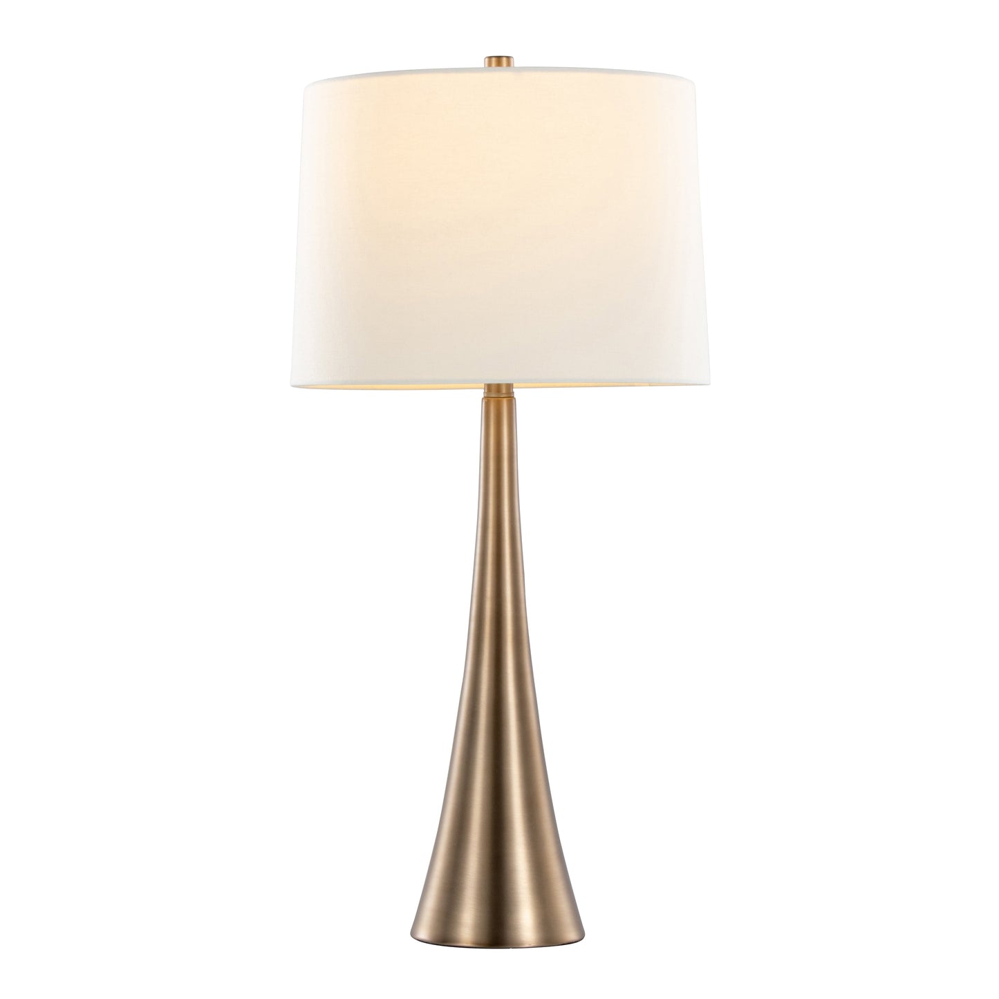 Diana 29" Contemporary Metal Table Lamp in Matte Golden Bronze