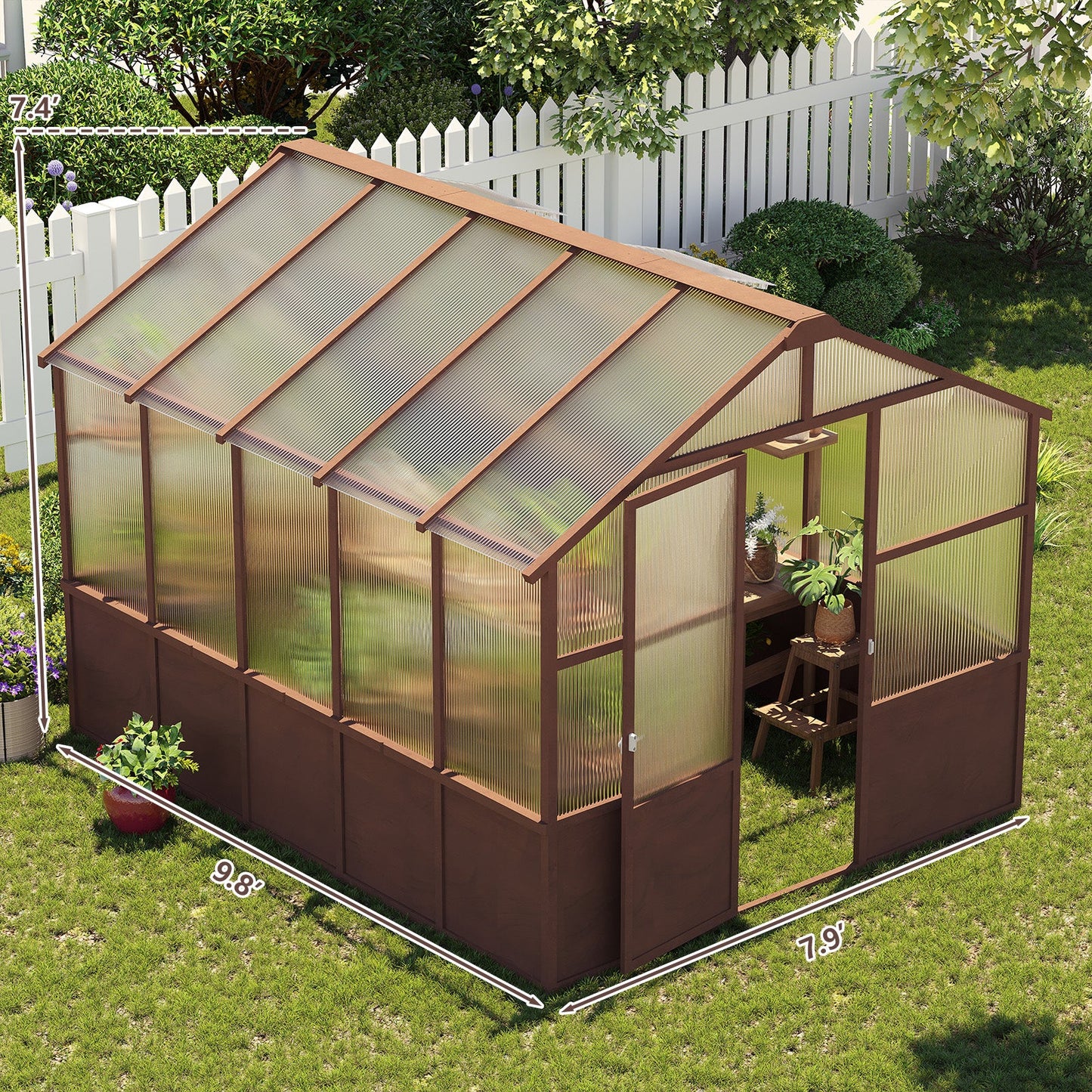 8x10 FT Greenhouse Kit