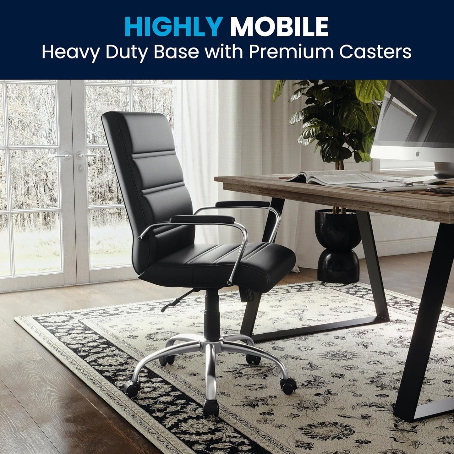 Desk Chair Black Adjustable Office Chair Home Study