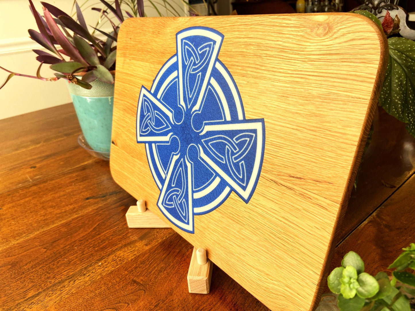Celtic Cross Charcuterie Board - Handmade in White Oak