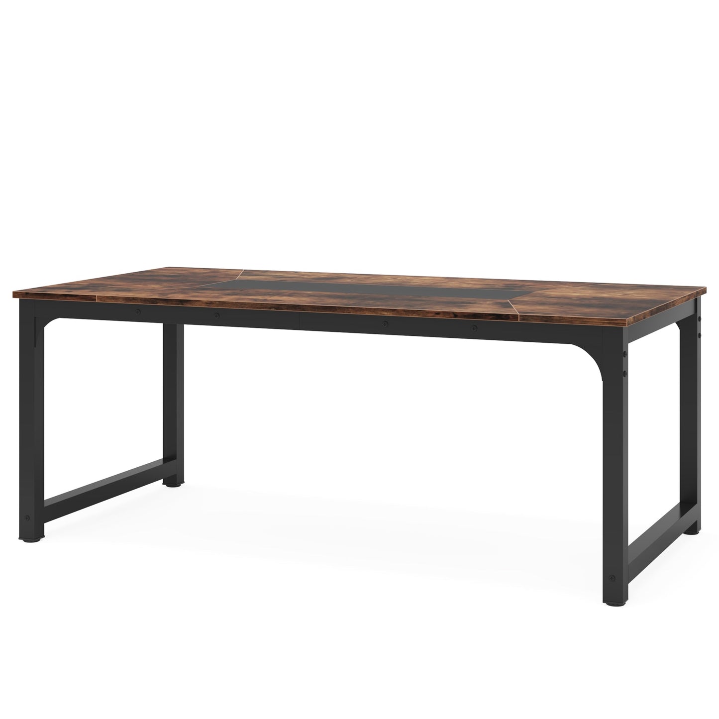 71" Industrial Dining Table for 6-8 People - Rustic