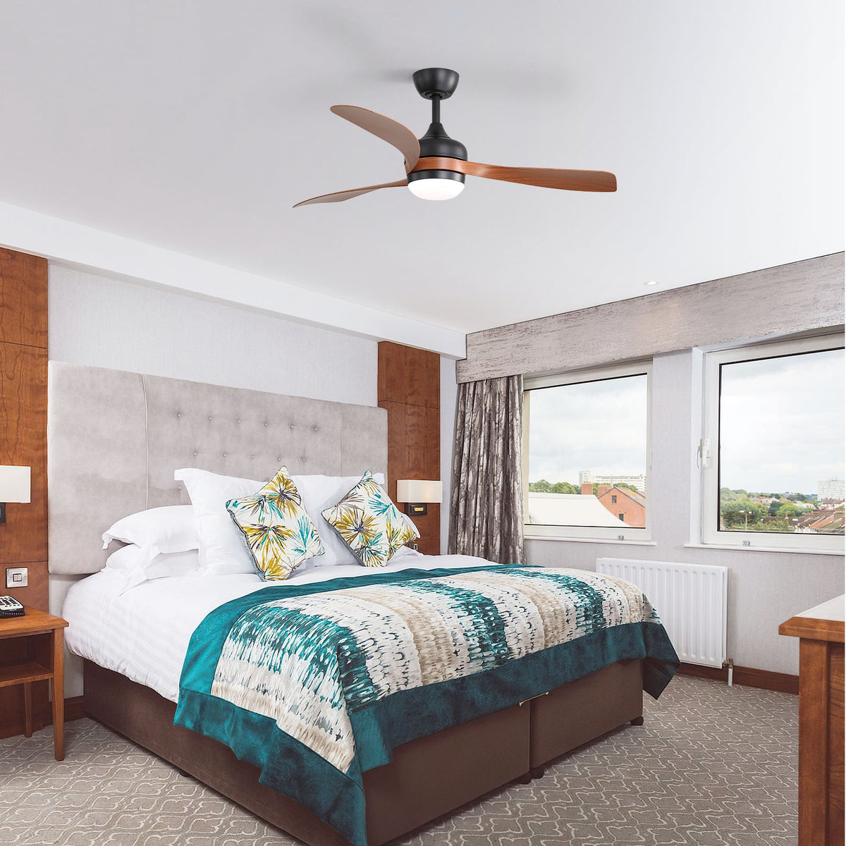 52-Inch Ceiling Fan With Reversible DC Motor and LED Light
