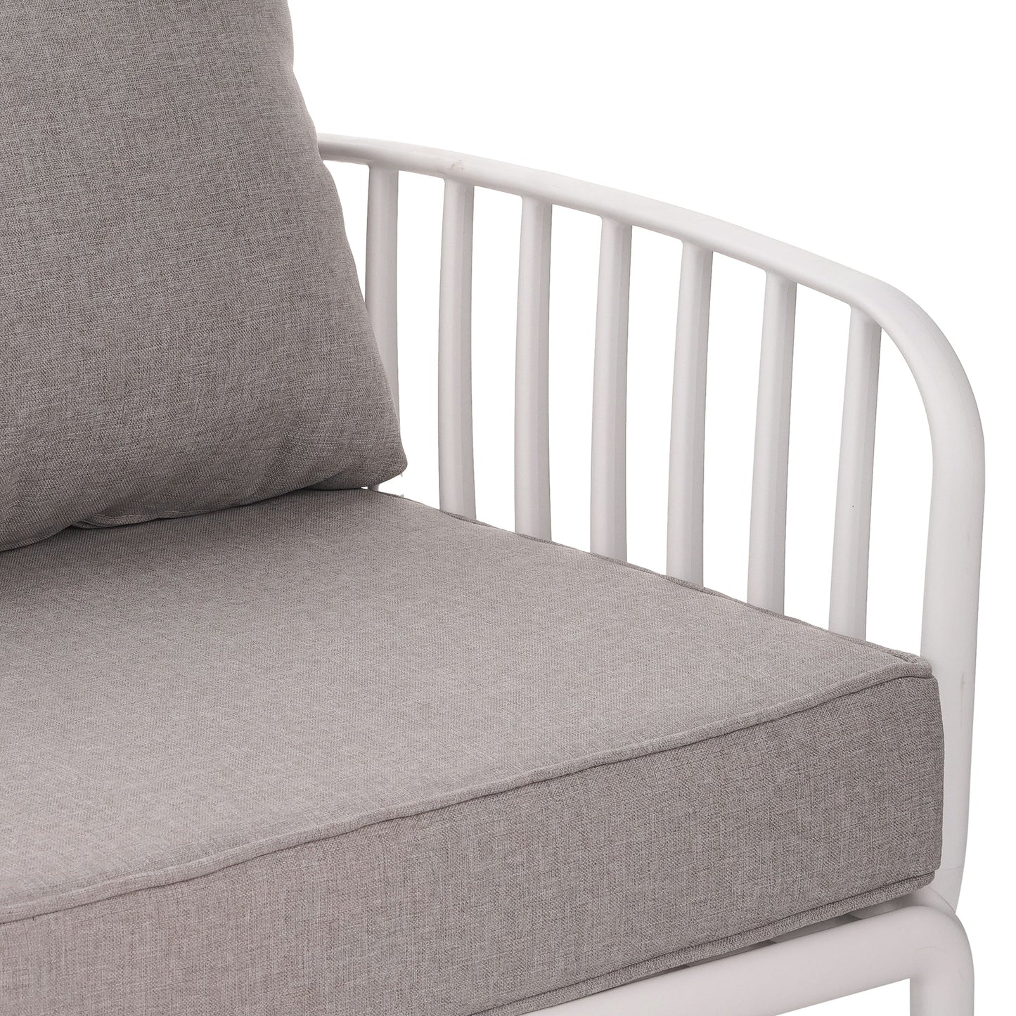 The Sleek All-Weather Resin Outdoor Loveseat and Coffee Table Set