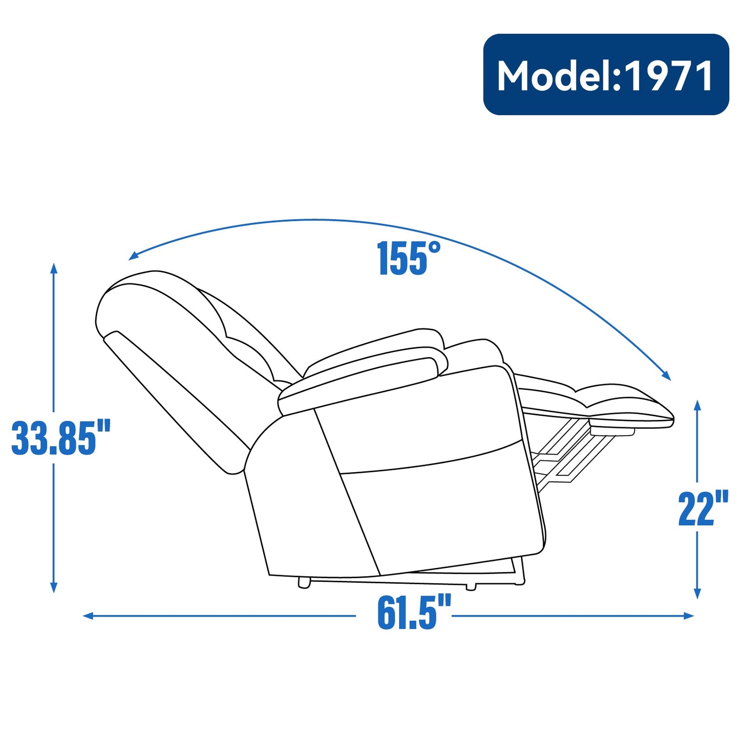 Power Lift Recliner Chair with Massage and Heat for Elderly, Overstuffed Wide Recliners, Heavy Duty Motion Mechanism with USB and Type C Ports, 2 Steel Cup Holders, Khaki